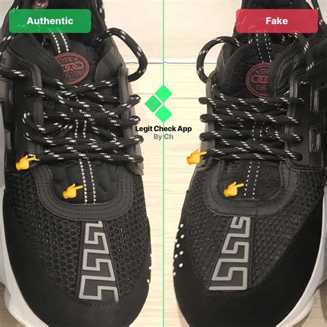 fake versace chain reaction vs real|Versace chain reaction all black.